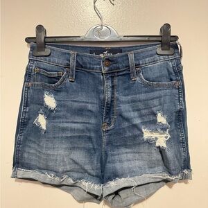 Hollister Women's Distressed Blue Jean Shorts